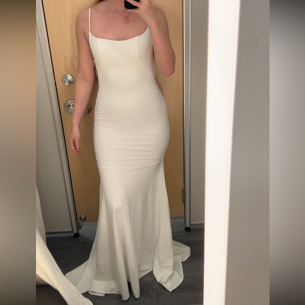 White dress prom wedding
